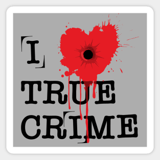 I Heart True Crime Sticker